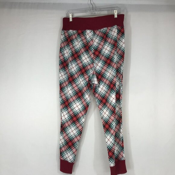 SLEEP BY CACIQUE - WOMEN'S 18/20 - MULTICOLOR PLAID COTTON BLEND PJ BOTTOMS - Picture 2 of 4